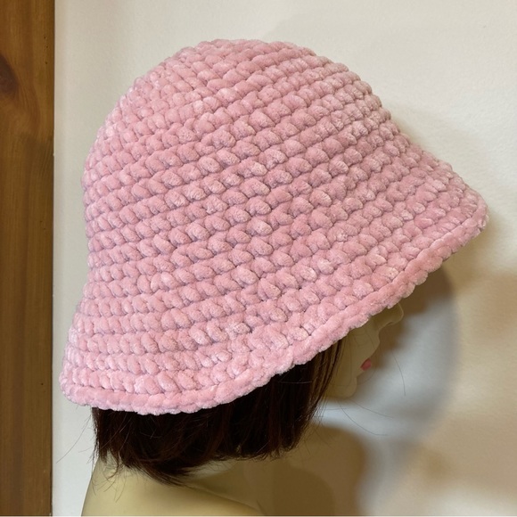 Price Drop - Rose blush, super soft, squishy, bucket hat.Harry Styles Chic  NEW - Picture 4 of 10
